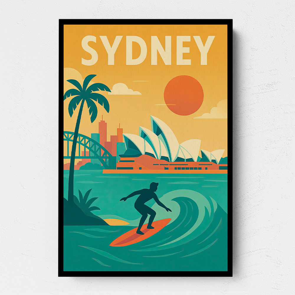 Sydney Travel Poster 2 Wall Art Sydney Travel Poster 2 Wall Art