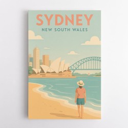 Sydney Travel Poster 6 Wall Art