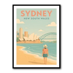 Sydney Travel Poster 6 Wall Art