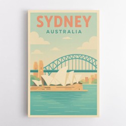 Sydney Travel Poster Wall Art