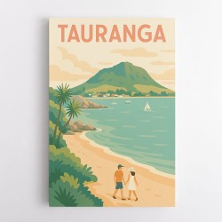 Tauranga Travel Poster 1 Wall Art
