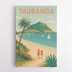 Tauranga Travel Poster Wall Art