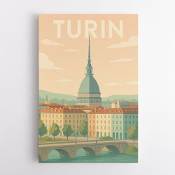 Turin Travel Poster Wall Art