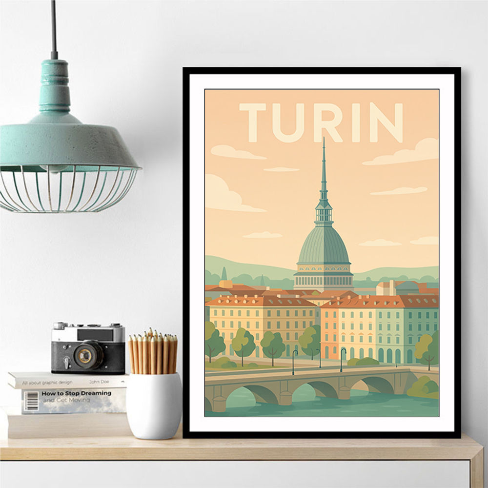 Turin Travel Poster Wall Art Turin Travel Poster Wall Art