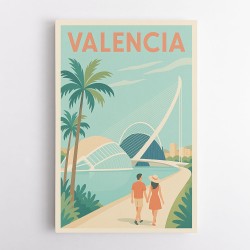 Valencia Travel Poster 1 Wall Art
