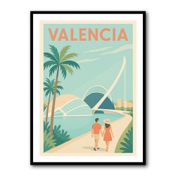 Valencia Travel Poster 1 Wall Art