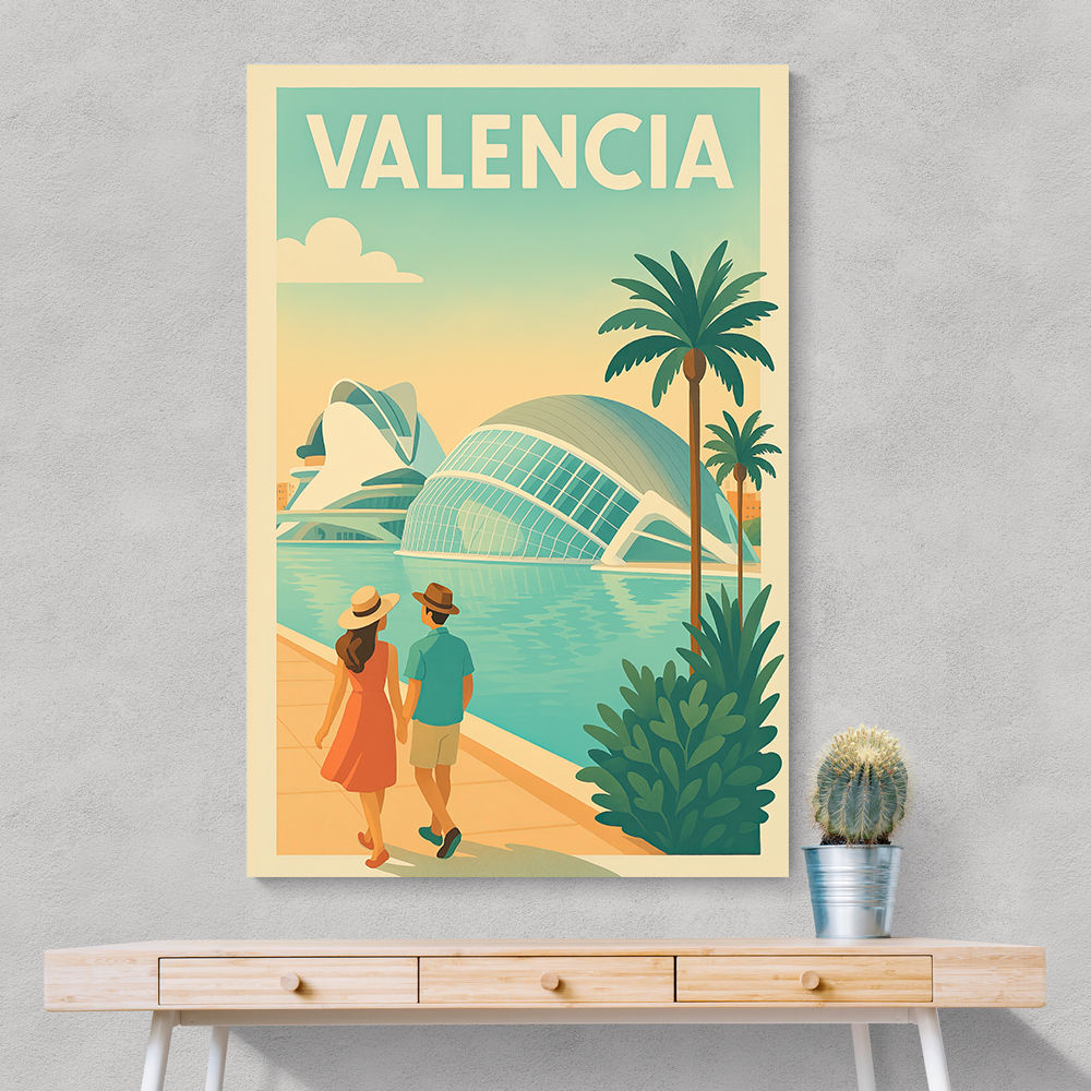 Velencia Travel Poster Wall Art
