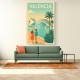Velencia Travel Poster Wall Art