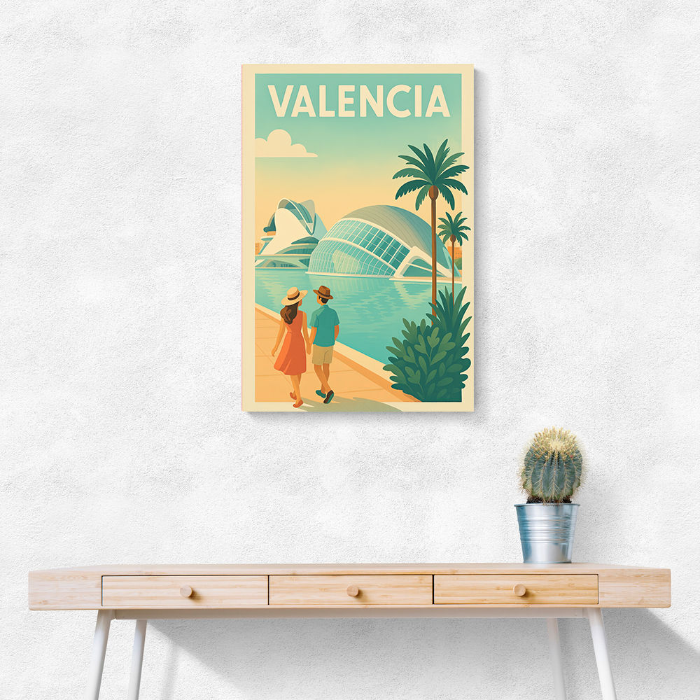 Velencia Travel Poster Wall Art