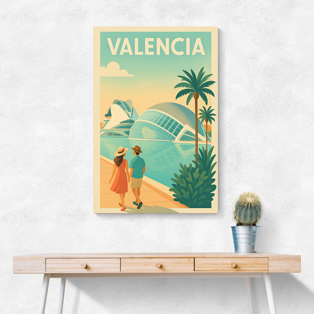 Velencia Travel Poster Wall Art