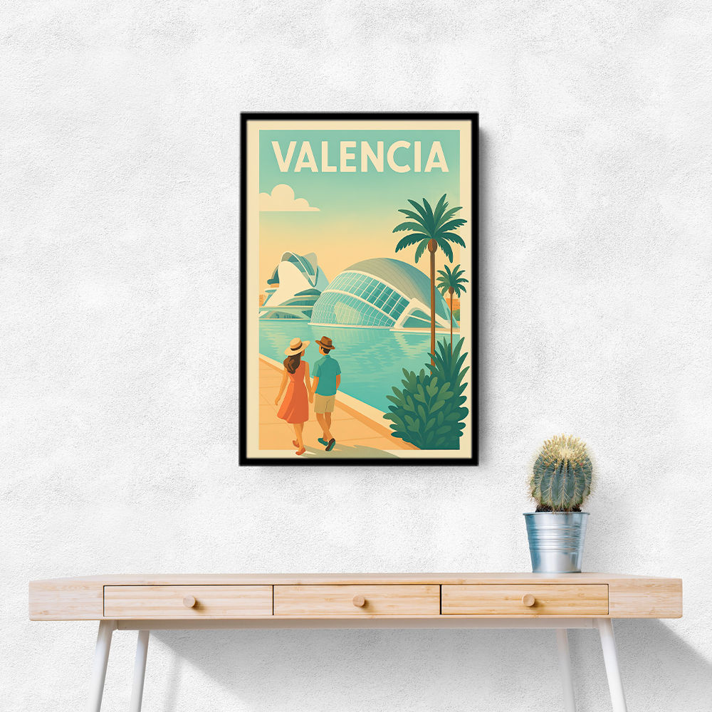 Velencia Travel Poster Wall Art