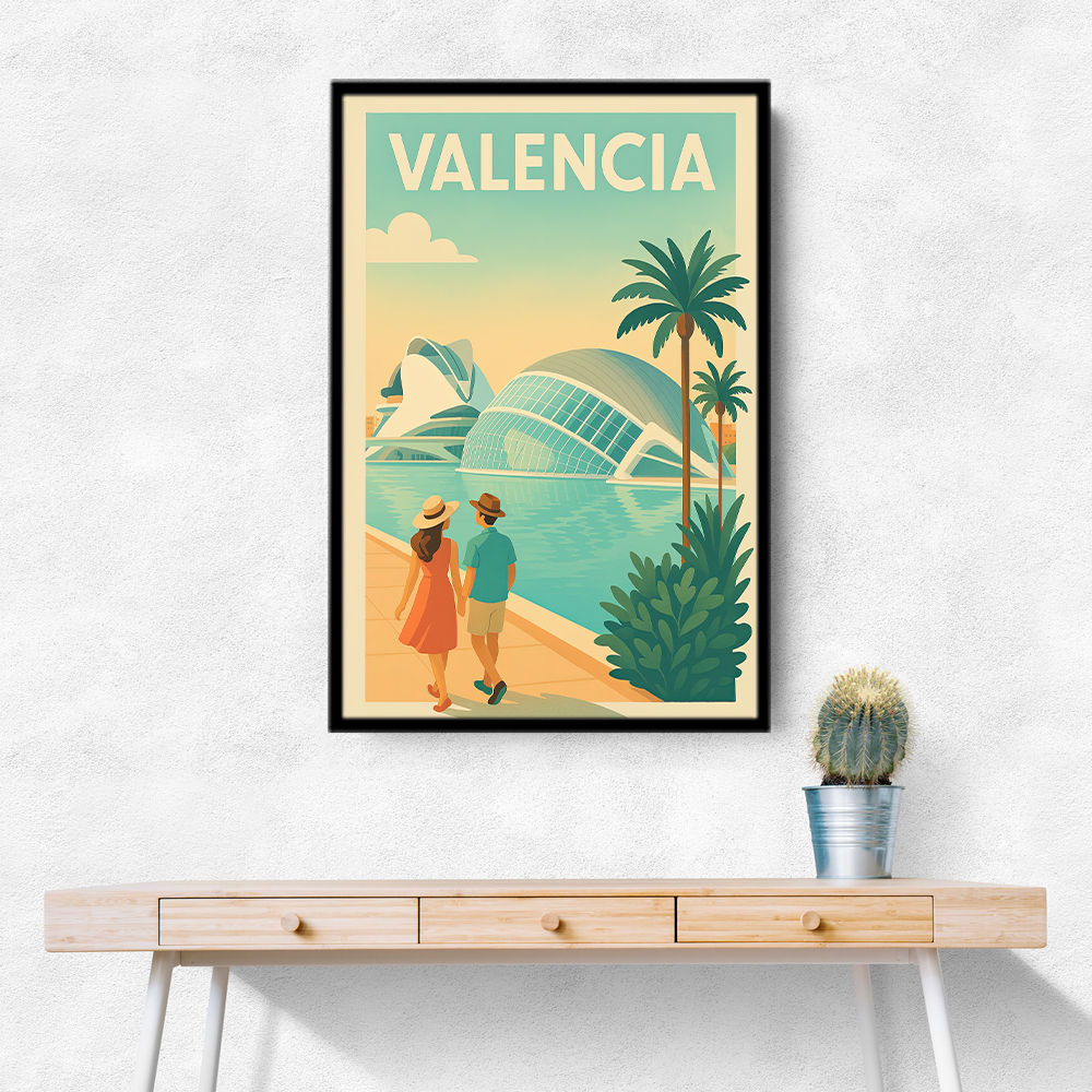 Velencia Travel Poster Wall Art