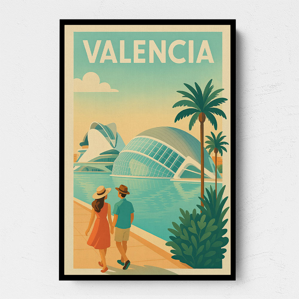 Velencia Travel Poster Wall Art