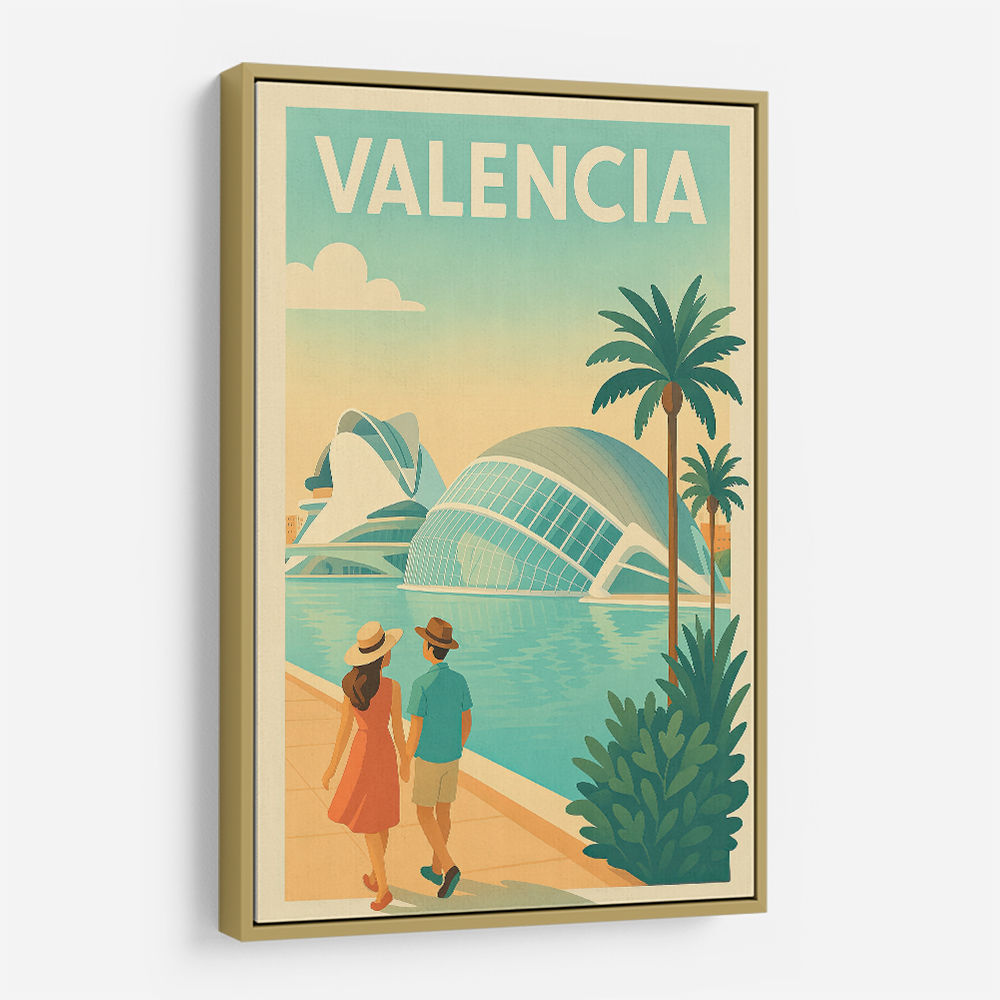 Velencia Travel Poster Wall Art