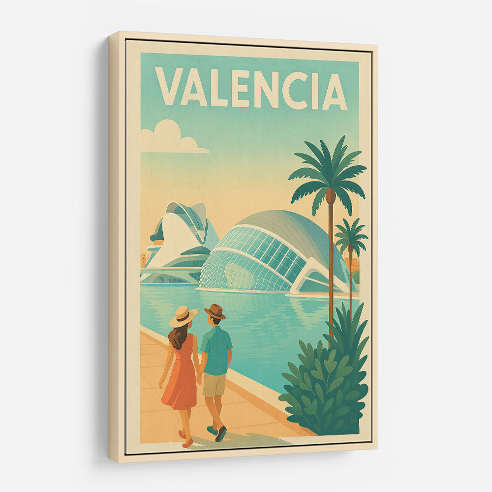 Velencia Travel Poster Wall Art