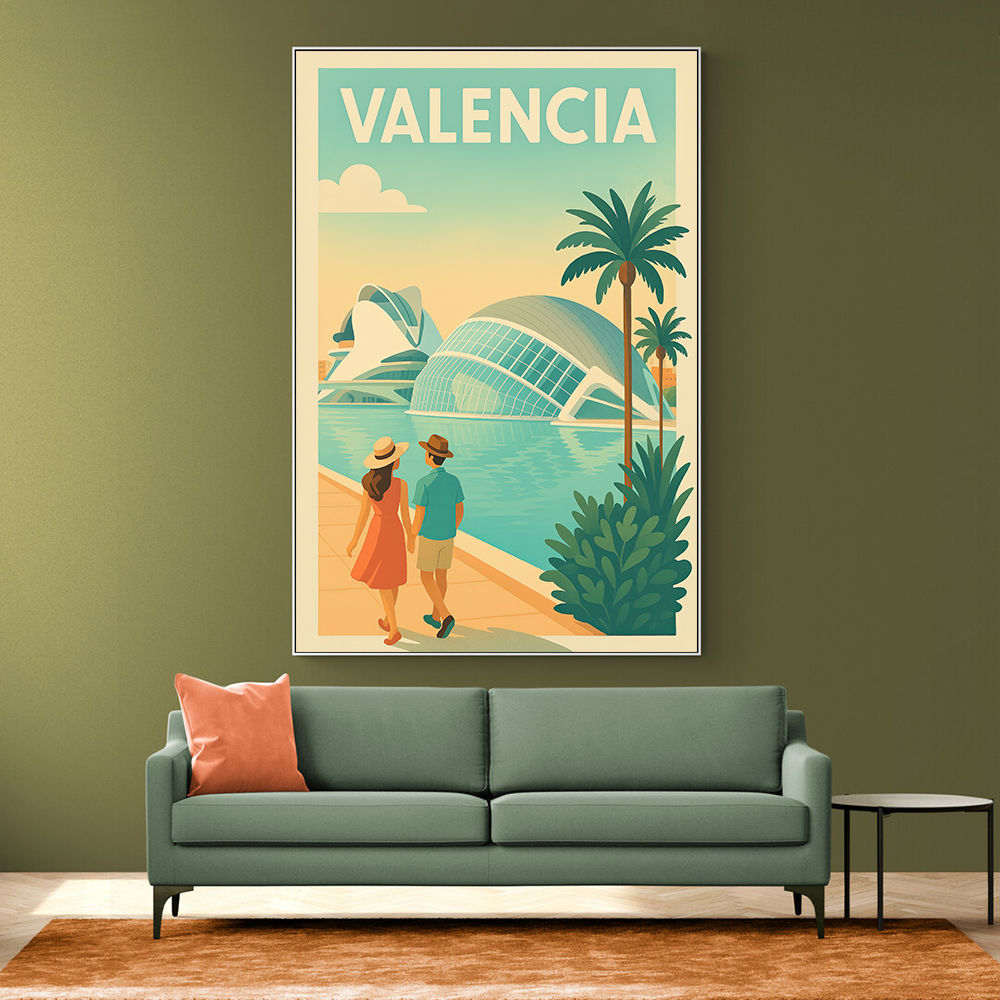 Velencia Travel Poster Wall Art