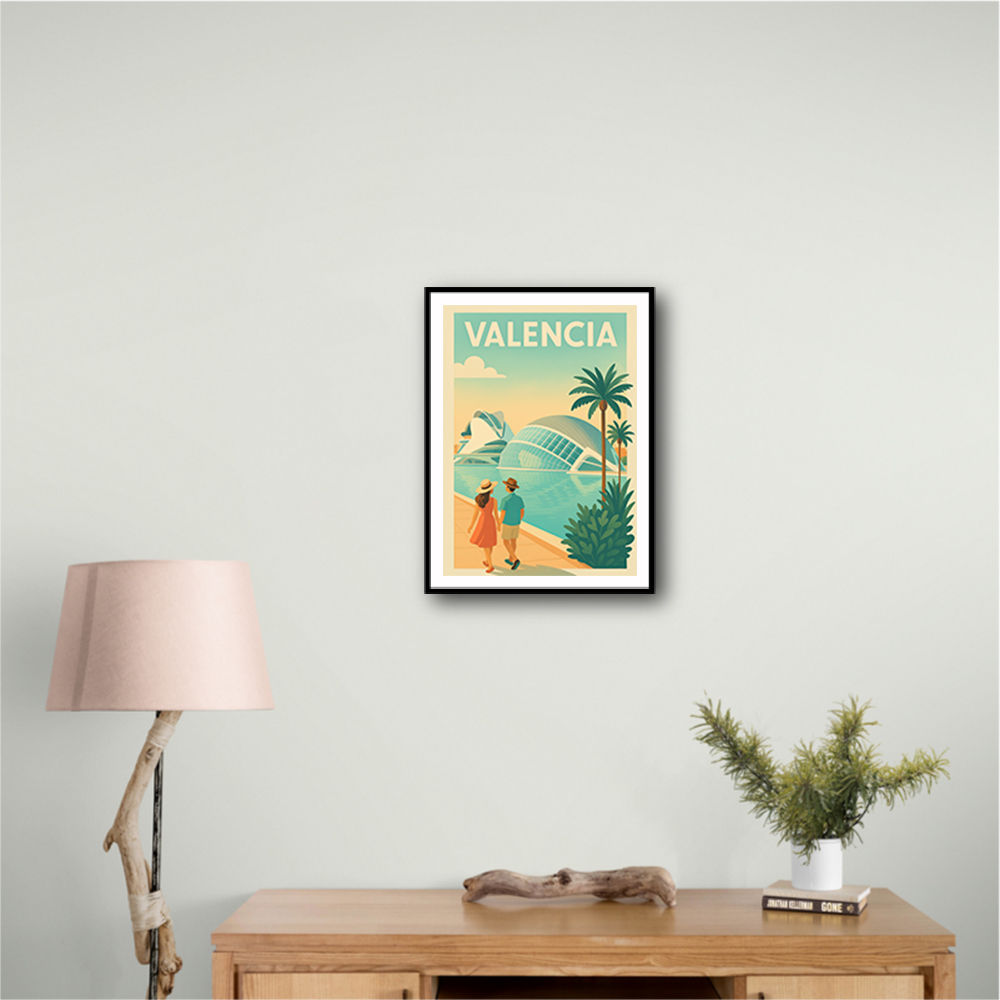 Velencia Travel Poster Wall Art