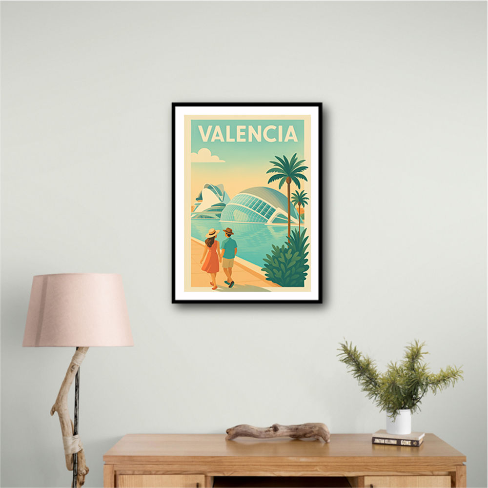 Velencia Travel Poster Wall Art