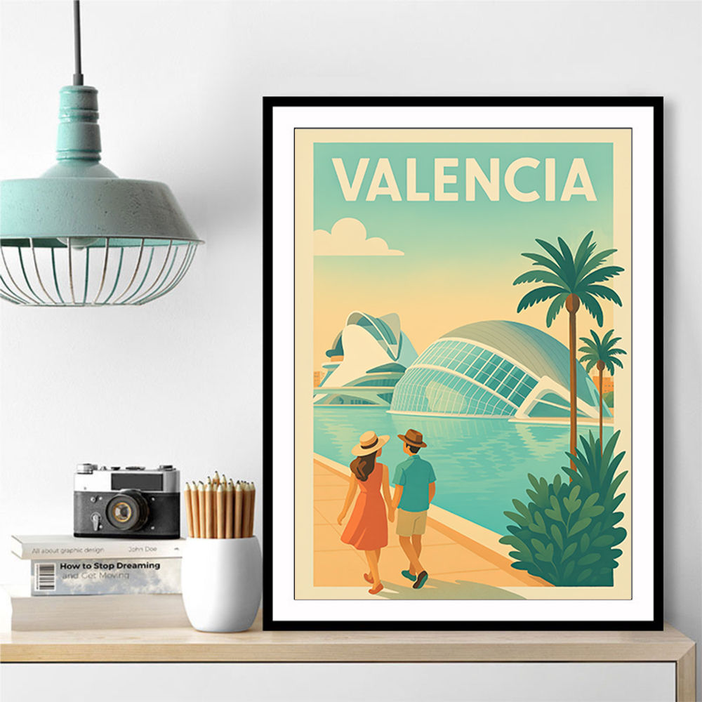 Velencia Travel Poster Wall Art