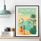 Velencia Travel Poster Wall Art