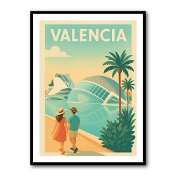 Velencia Travel Poster Wall Art