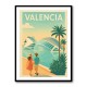 Velencia Travel Poster Wall Art