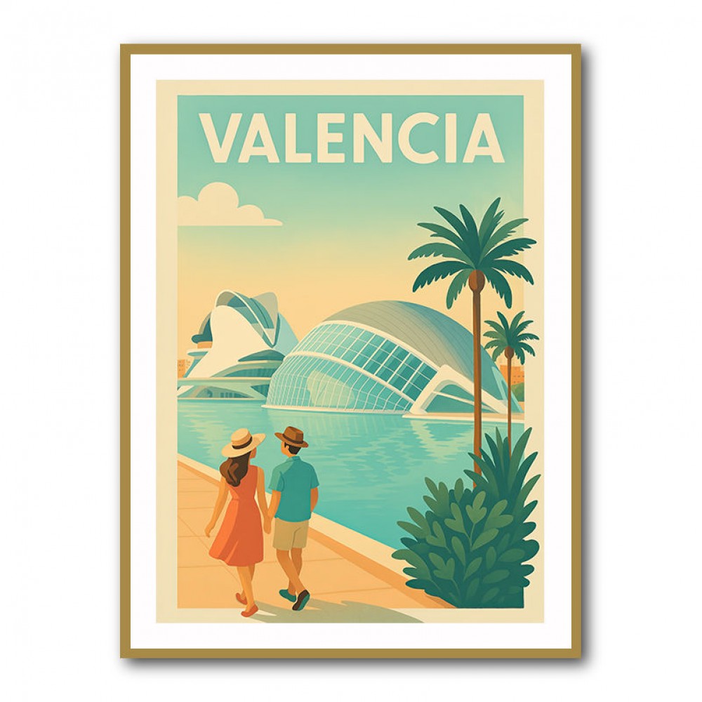 Velencia Travel Poster Wall Art