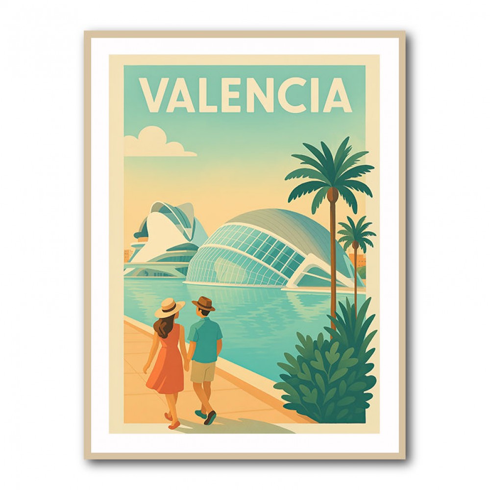 Velencia Travel Poster Wall Art