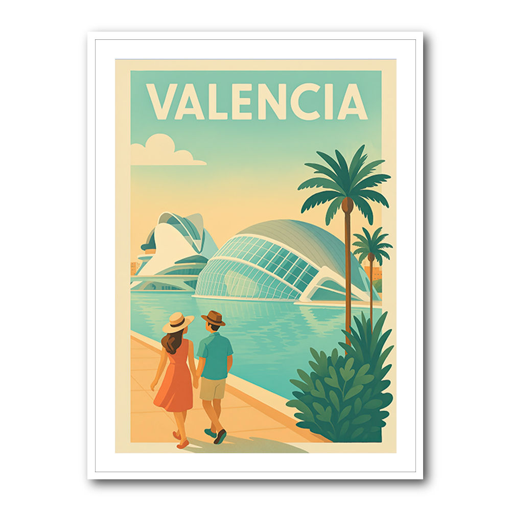 Velencia Travel Poster Wall Art