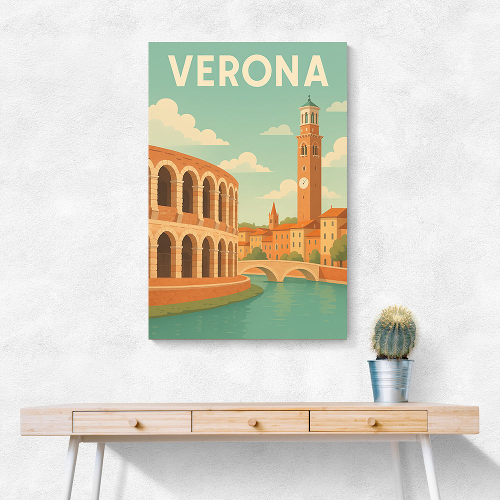 Verona Travel Poster 1 Wall Art