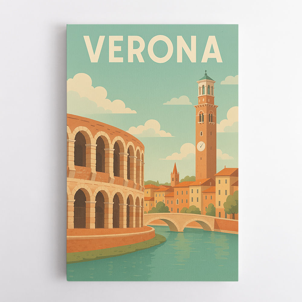 Verona Travel Poster 1 Wall Art