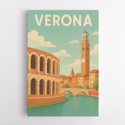 Verona Travel Poster 1 Wall Art
