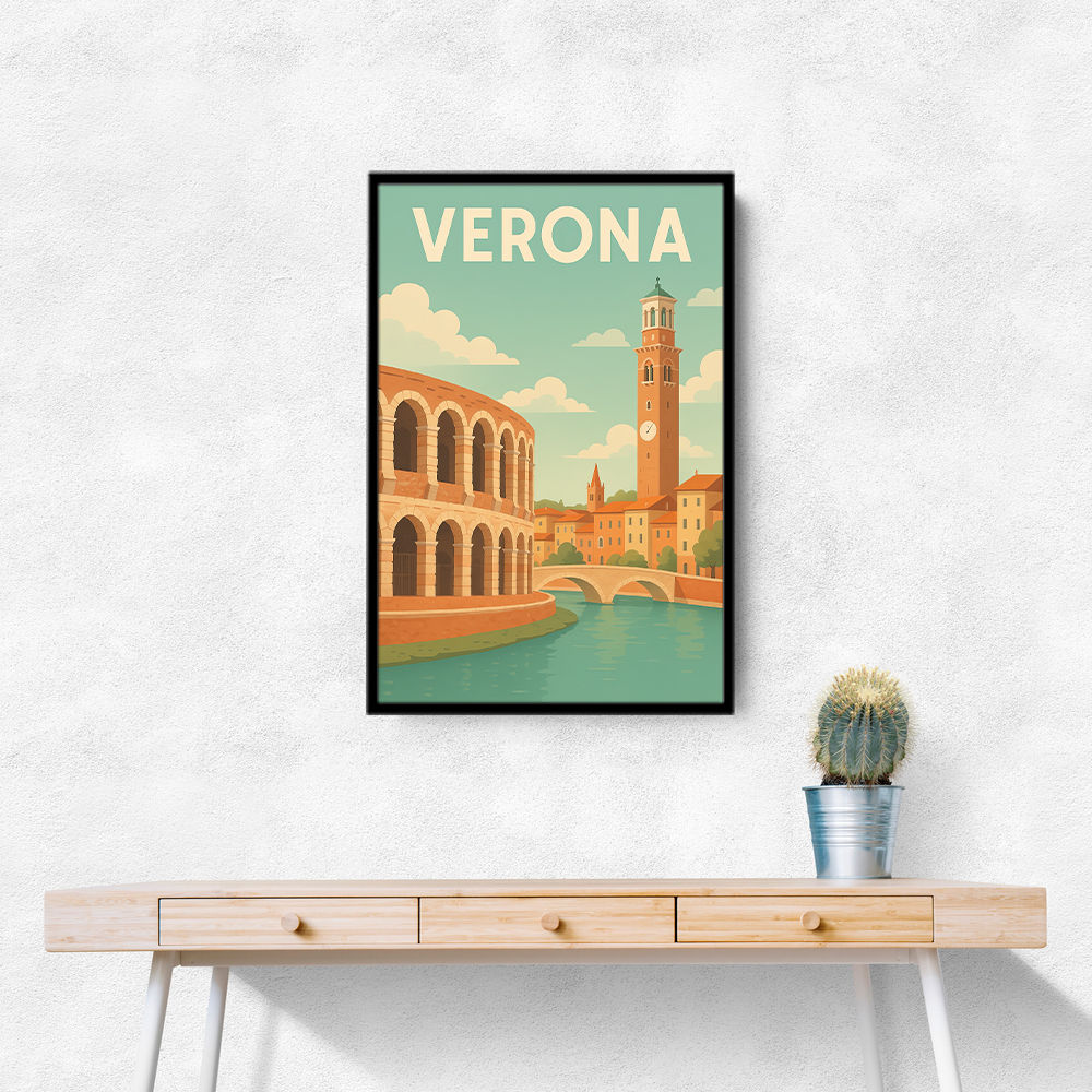 Verona Travel Poster 1 Wall Art