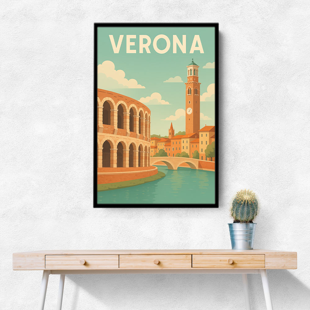 Verona Travel Poster 1 Wall Art