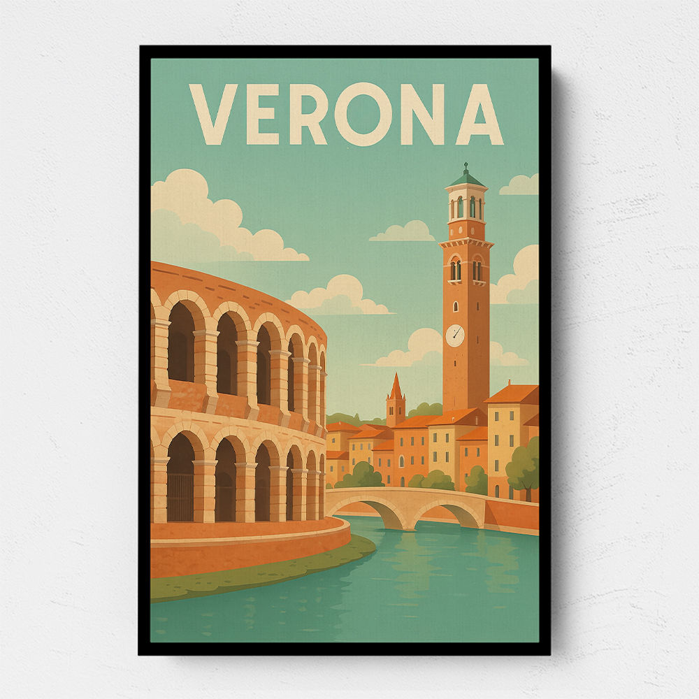 Verona Travel Poster 1 Wall Art
