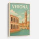 Verona Travel Poster 1 Wall Art