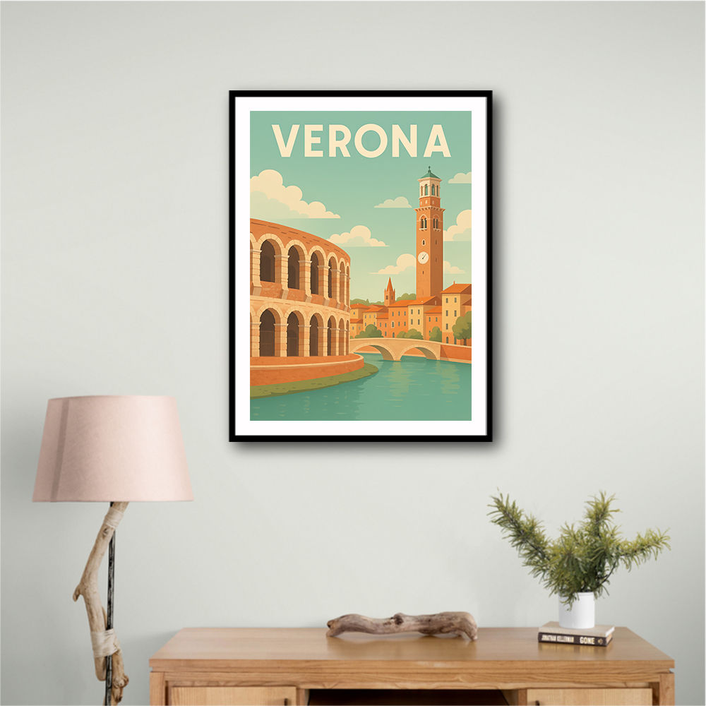 Verona Travel Poster 1 Wall Art