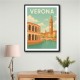 Verona Travel Poster 1 Wall Art