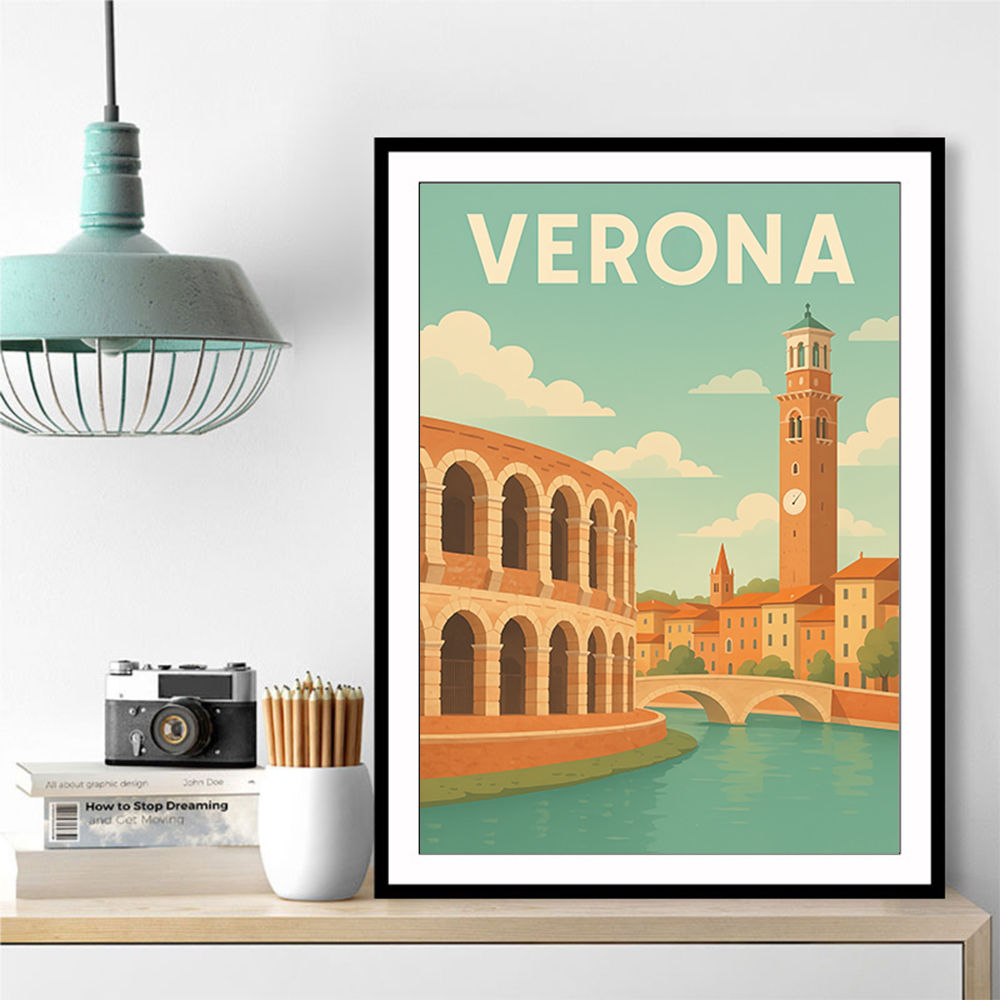 Verona Travel Poster 1 Wall Art