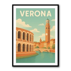 Verona Travel Poster 1 Wall Art