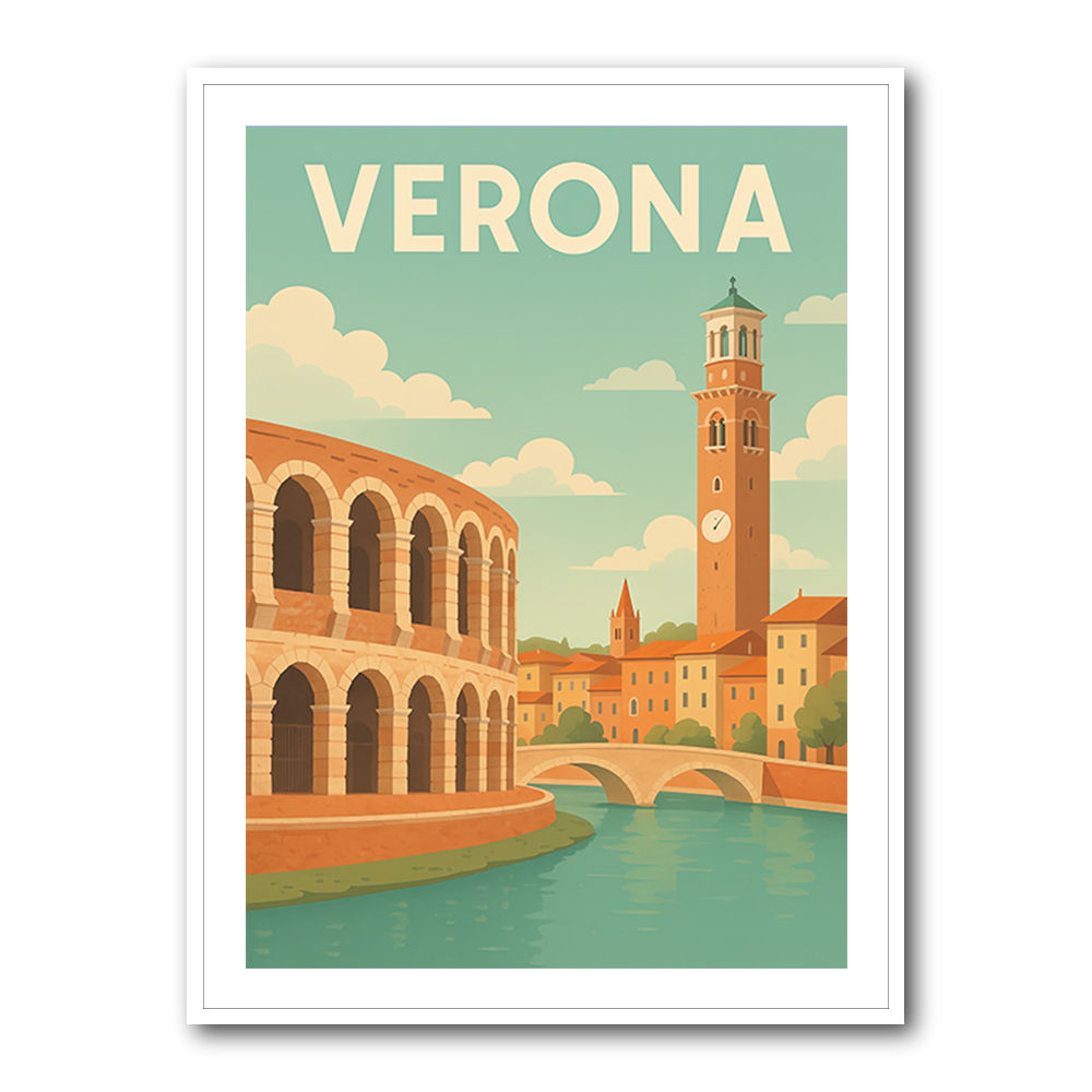 Verona Travel Poster 1 Wall Art
