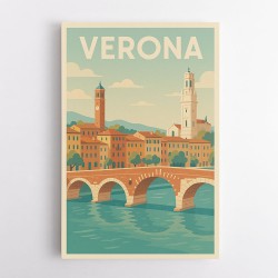 Verona Travel Poster Wall Art