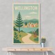 Wellington Modern Travel Poster 1 Wall Art