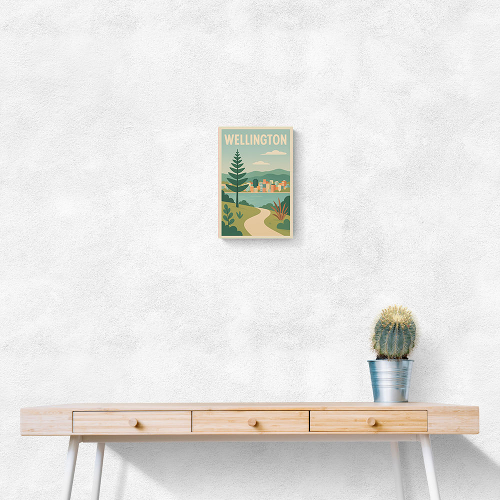 Wellington Modern Travel Poster 1 Wall Art