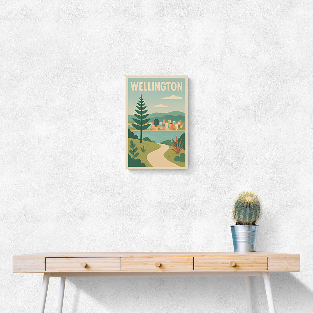 Wellington Modern Travel Poster 1 Wall Art