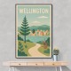 Wellington Modern Travel Poster 1 Wall Art