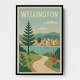 Wellington Modern Travel Poster 1 Wall Art