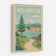 Wellington Modern Travel Poster 1 Wall Art