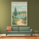 Wellington Modern Travel Poster 1 Wall Art