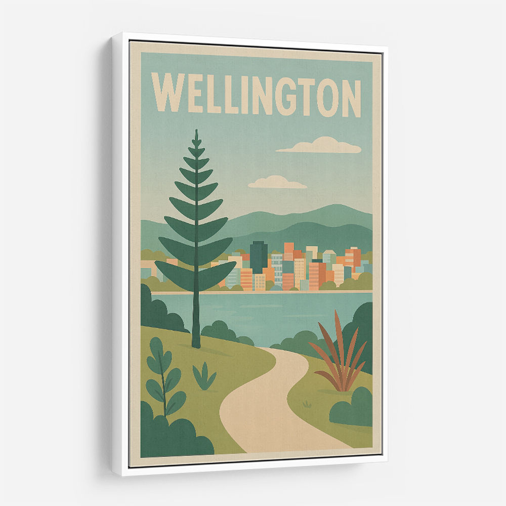 Wellington Modern Travel Poster 1 Wall Art
